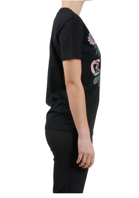 T-SHIRT LOGO FLOWER JERSEY JUST CAVALLI | T-shirt | 78PAHA01 CJ700899